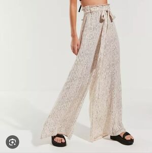 Billabong Happy Dance Striped Palazzo Pants - Size Small